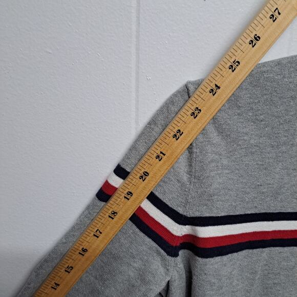 Tommy Hilfiger Men's Shirt & Sweater Bundle Size L Gray Logo Stripe Casual Lot - Picture 6 of 12